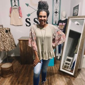 Umgee Knit Top Blouse